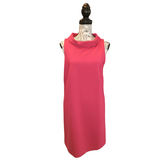 Ann Taylor Petite Sleeveless Dress Red Medium Polished Work Wear Career NWT - Picture 1 of 11